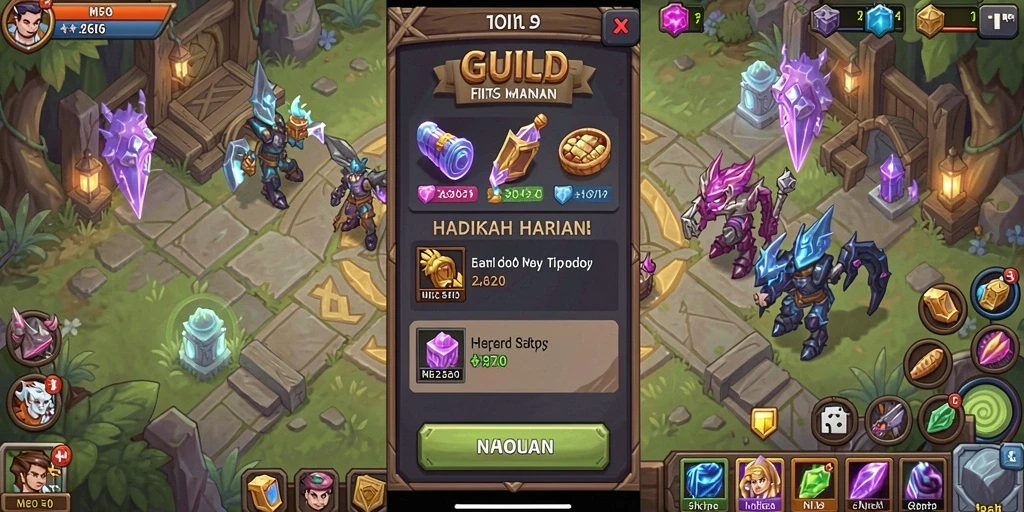 emon77 - Screenshot menampilkan salah satu level dengan pemandangan yang memukau.
