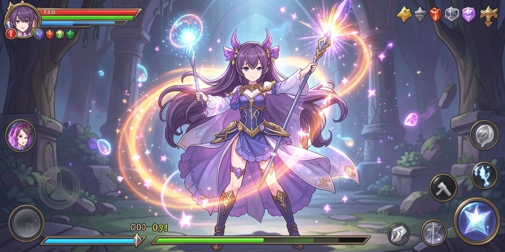 katakwin - Screenshot menampilkan level baru dengan desain yang menawan.