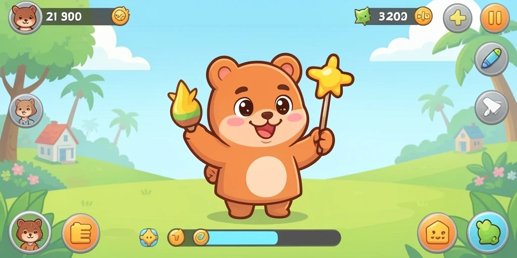 nekototo - Screenshot menampilkan level tantangan yang baru.